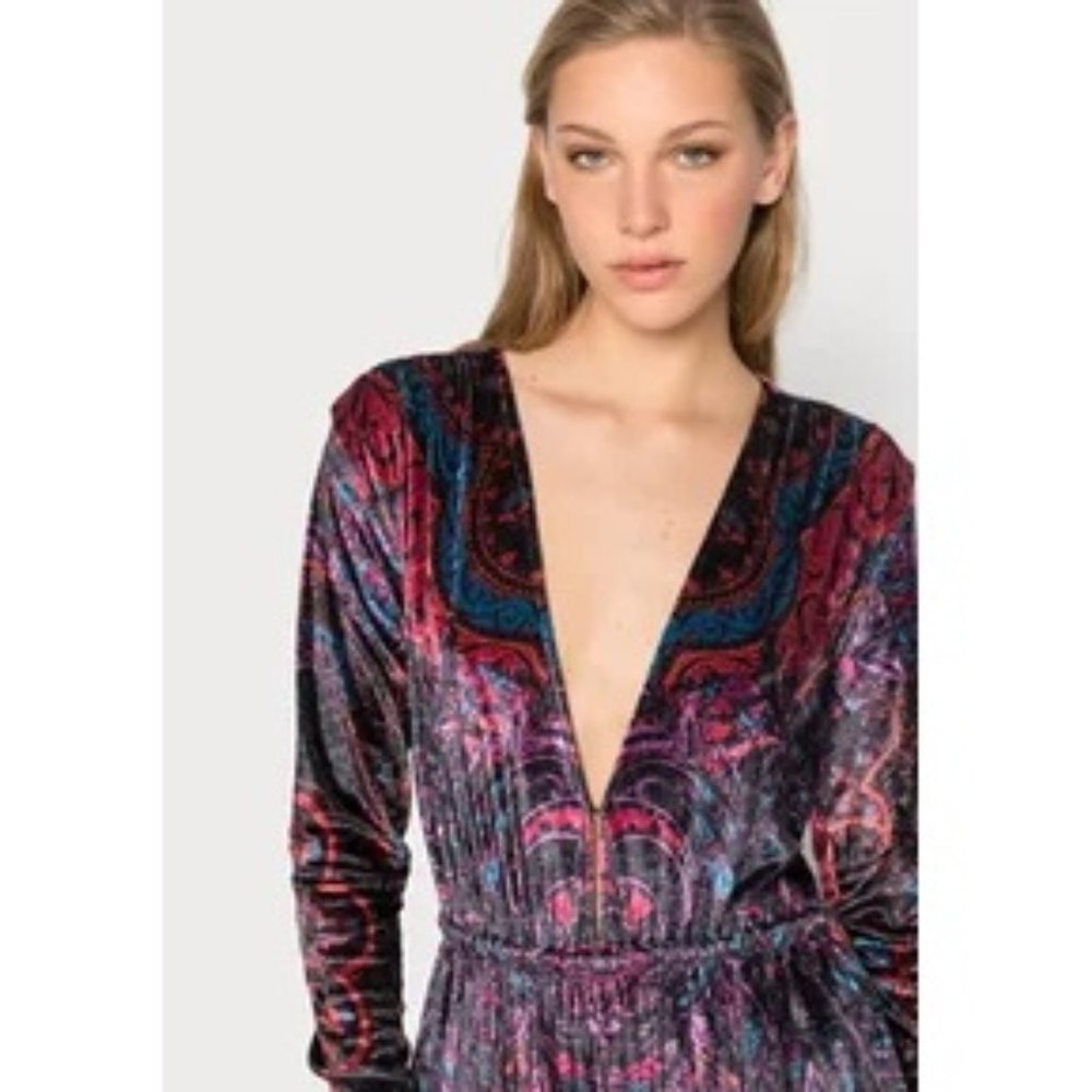 ✨3x HP✨Free People Giselle Velvet Jumpsuit NWT - Picture 3 of 13